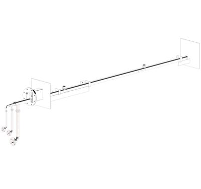 Twin-fluid injection lances (twin-nozzle, high-dust application)