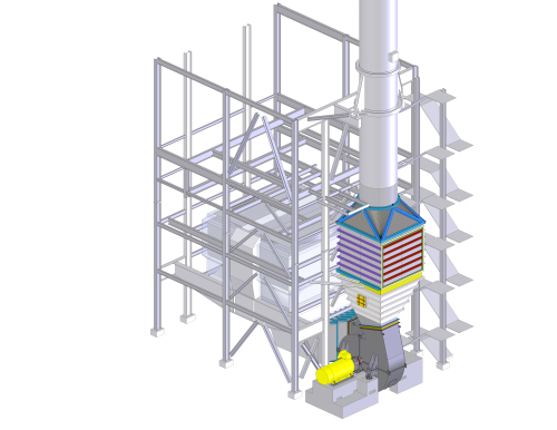 SCR plant modification (CAD image)